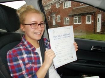 Chloe passed with 4 minor faults