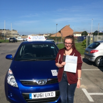Well done Kate- 4 minor driving faults