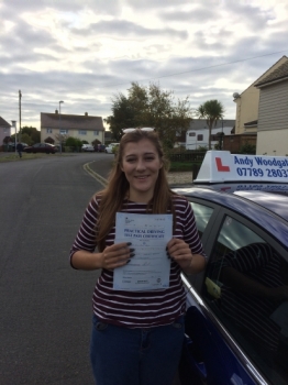 Congratulations Lily Only 4 minor driving faults