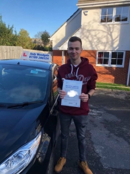 1st time pass 2 minors, 28 hours of instructionAlways felt comfortable with Andy, he has loads of silly phrases to help drill the important stuff into your head and knows a few let´s say 'landmarks' that he shows you throughout the course of your learning.Andy has plenty of banter and still manages to keep it serious if it ever needs to be.I feel like Andy made a special effort t