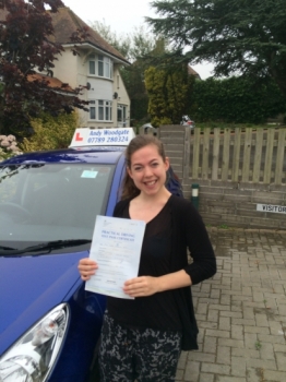 Congratulations Sarah 2 minor faults 