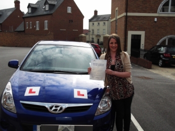 Amy passed with 2 minor faults